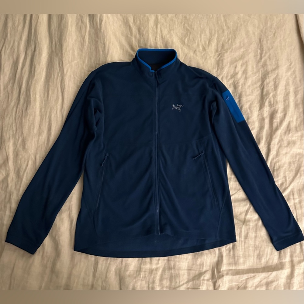Arc’teryx full zip waffle fleece jacket
